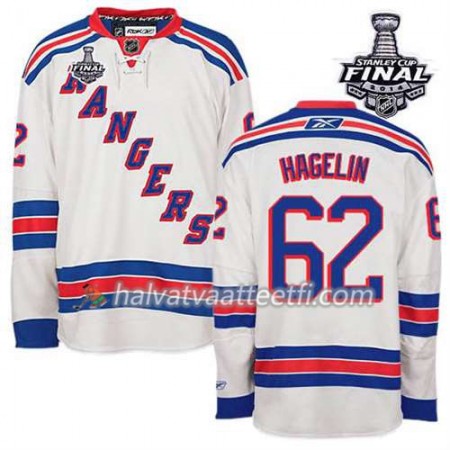 Reebok Miesten NHL New York Rangers Pelipaita Carl Hagelin #62 Vieras Valkoinen 2014 Stanley Cup Reebok Miesten NHL New York Rangers Pelipaita Carl Hagelin #62 Vieras Valkoinen 2014 Stanley Cup
