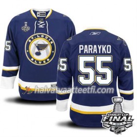 Reebok NHL St. Louis Blues Pelipaita Colton Parayko #55 Sininen Kolmas 2016 Stanley Cup