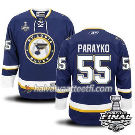 Reebok NHL St. Louis Blues Pelipaita Colton Parayko #55 Sininen Kolmas 2016 Stanley Cup Reebok NHL St. Louis Blues Pelipaita Colton Parayko #55 Sininen Kolmas 2016 Stanley Cup