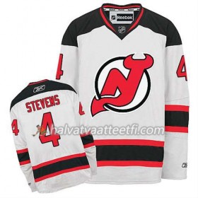 Reebok Miesten NHL New Jersey Devils Pelipaita Scott Stevens #4 Vieras Valkoinen