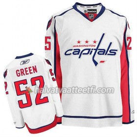 Reebok Miesten NHL Washington Capitals Pelipaita Mike Vihreä #52 Vieras Valkoinen