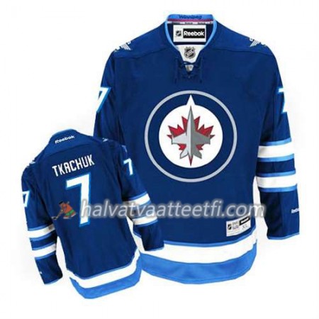 Reebok Miesten NHL Winnipeg Jets Pelipaita Keith Tkachuk #7 Koti Sininen