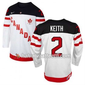 Reebok Miesten NHL Premier Olympic-Canada Team Pelipaita Duncan Keith #2 100th Anniversary Valkoinen Paita