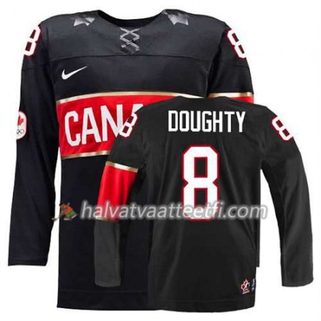 Reebok Naisten NHL Premier Olympic-Canada Team Pelipaita Drew Doughty #8 Kolmas Musta Paita