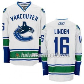 Reebok Miesten NHL Vancouver Canucks Pelipaita Trevor Linden #16 Vieras Valkoinen