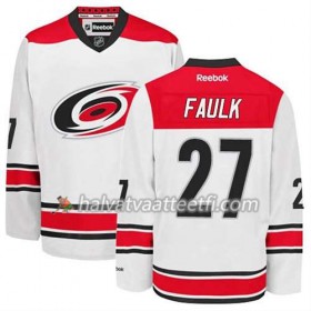 Reebok Miesten NHL Carolina Hurricanes Pelipaita Justin Faulk #27 Vieras Valkoinen