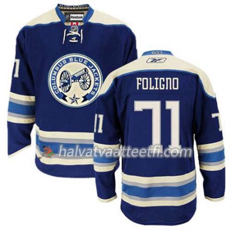 Reebok Miesten NHL Columbus Blue Jackets Pelipaita Nick Foligno #71 Kolmas Valkoinen