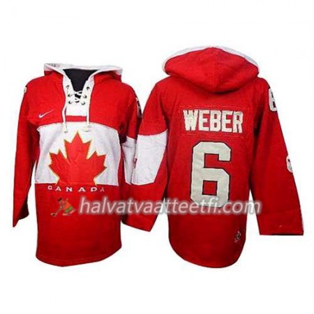 Reebok Miesten NHL Premier Olympic-Canada Team Pelipaita Shea Weber #6 Premier Olympic Punainen Paita