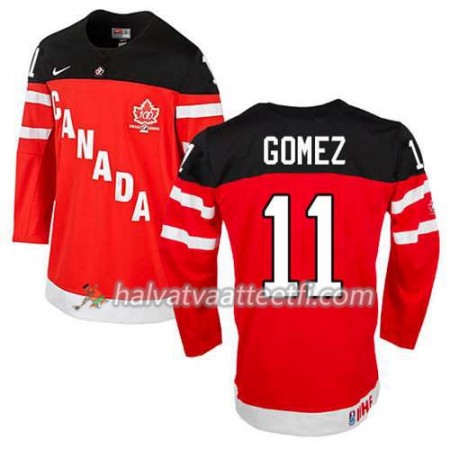 Reebok Miesten NHL Premier Olympic-Canada Team Pelipaita Scott Gomez #11 100th Anniversary Punainen Paita