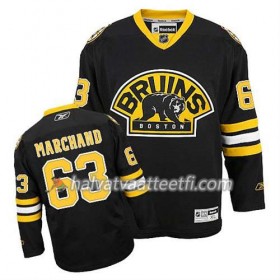 Reebok Miesten NHL Boston Bruins Pelipaita Brad Marchand #63 Kolmas Musta
