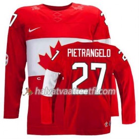 Reebok Miesten NHL Premier Olympic-Canada Team Pelipaita Alex Pietrangelo #27 Vieras Punainen Paita