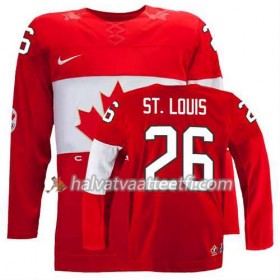 Reebok Miesten NHL Premier Olympic-Canada Team Pelipaita Martin St. Louis #26 Vieras Punainen Paita