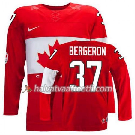 Reebok Naisten NHL Premier Olympic-Canada Team Pelipaita Patrice Bergeron #37 Vieras Punainen Paita Reebok Naisten NHL Premier Olympic-Canada Team Pelipaita Patrice Bergeron #37 Vieras Punainen Paita