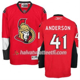 Reebok Miesten NHL Ottawa Senators Pelipaita Craig Anderson #41 Koti Punainen