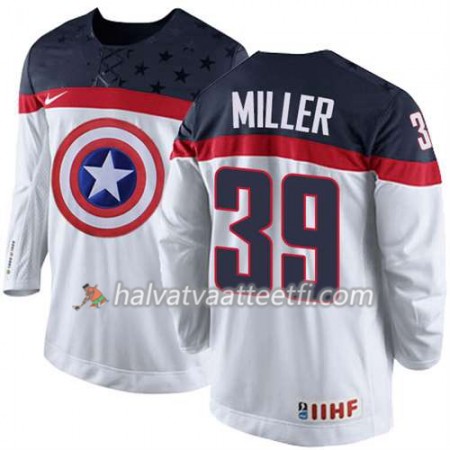 Reebok Miesten NHL Premier Olympic-USA Team Pelipaita Ryan Miller #39 Valkoinen Paita Reebok Miesten NHL Premier Olympic-USA Team Pelipaita Ryan Miller #39 Valkoinen Paita