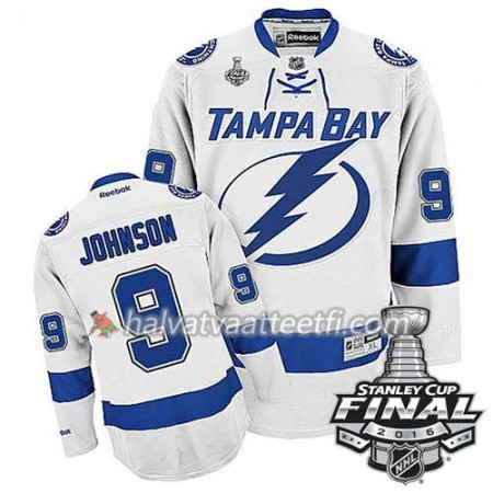 Reebok NHL Tampa Bay Lightning Pelipaita Tyler Johnson #9 Valkoinen Vieras 2016 Stanley Cup Reebok NHL Tampa Bay Lightning Pelipaita Tyler Johnson #9 Valkoinen Vieras 2016 Stanley Cup