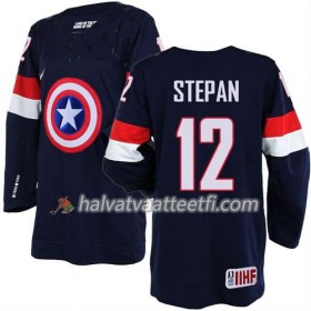 Reebok Miesten NHL Premier Olympic-USA Team Pelipaita Derek Stepan #12 Sininen Paita