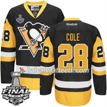 Reebok NHL Pittsburgh Penguins Pelipaita Ian Cole #28 Musta Kolmas 2016 Stanley Cup Reebok NHL Pittsburgh Penguins Pelipaita Ian Cole #28 Musta Kolmas 2016 Stanley Cup