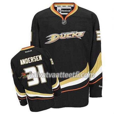 Reebok Miesten NHL Anaheim Ducks Pelipaita Frederik Andersen #31 Koti Musta Reebok Miesten NHL Anaheim Ducks Pelipaita Frederik Andersen #31 Koti Musta