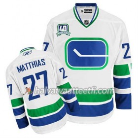 Reebok Miesten NHL Vancouver Canucks Pelipaita Shawn Matthias #27 Kolmas Valkoinen