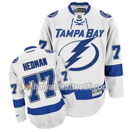Reebok Miesten NHL Tampa Bay Lightning Pelipaita Victor Hedman #77 Vieras Valkoinen Reebok Miesten NHL Tampa Bay Lightning Pelipaita Victor Hedman #77 Vieras Valkoinen