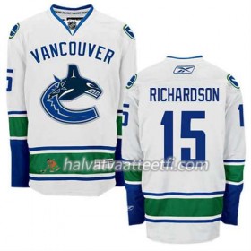 Reebok Miesten NHL Vancouver Canucks Pelipaita Brad Richardson #15 Vieras Valkoinen