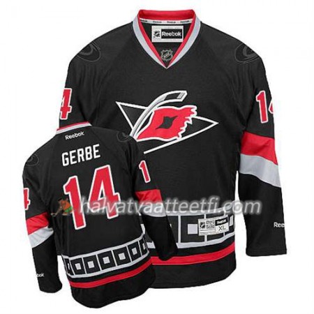 Reebok Miesten NHL Carolina Hurricanes Pelipaita Nathan Gerbe #14 Kolmas Musta