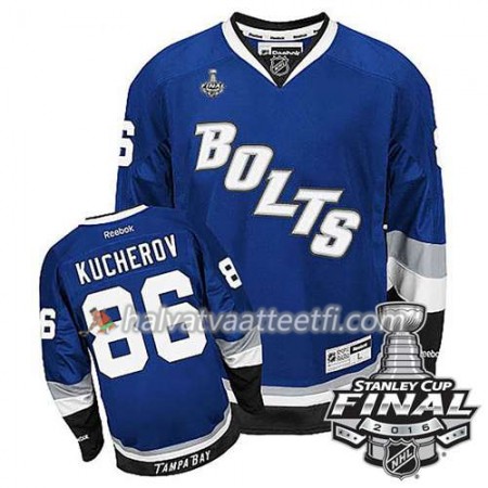 Reebok NHL Tampa Bay Lightning Pelipaita Nikita Kucherov #86 Sininen Kolmas 2016 Stanley Cup Reebok NHL Tampa Bay Lightning Pelipaita Nikita Kucherov #86 Sininen Kolmas 2016 Stanley Cup