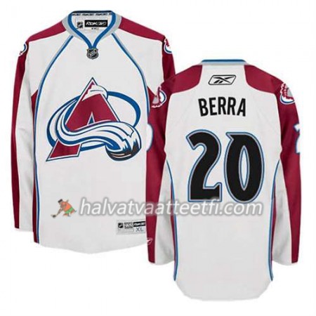 Reebok Miesten NHL Colorado Avalanche Pelipaita Reto Berra #20 Vieras Valkoinen