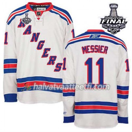 Reebok Miesten NHL New York Rangers Pelipaita Mark Messier #11 Vieras Valkoinen 2014 Stanley Cup Reebok Miesten NHL New York Rangers Pelipaita Mark Messier #11 Vieras Valkoinen 2014 Stanley Cup