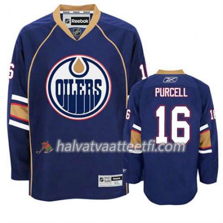 Reebok Miesten NHL Edmonton Oilers Pelipaita Teddy Purcell #16 Kolmas Sininen
