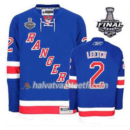 Reebok Miesten NHL New York Rangers Pelipaita Brian Leetch #2 Koti Rick Nash 2014 Stanley Cup