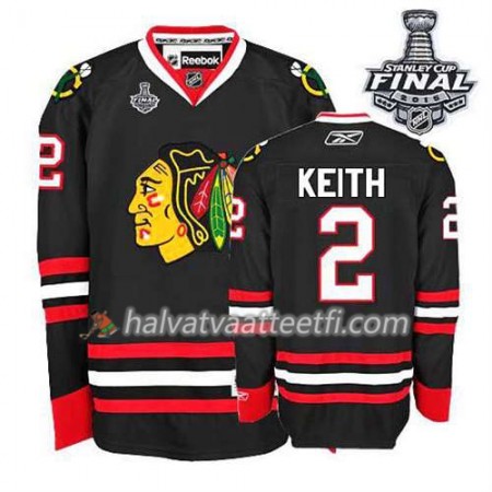 Reebok Naisten NHL Chicago Blackhawks Pelipaita Duncan Keith #2 Kolmas Musta 2015 Stanley Cup Reebok Naisten NHL Chicago Blackhawks Pelipaita Duncan Keith #2 Kolmas Musta 2015 Stanley Cup
