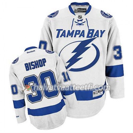 Reebok Miesten NHL Tampa Bay Lightning Pelipaita Ben Bishop #30 Vieras Valkoinen Reebok Miesten NHL Tampa Bay Lightning Pelipaita Ben Bishop #30 Vieras Valkoinen