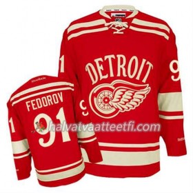 Reebok Miesten NHL Detroit Red Wings Pelipaita Sergei Fedorov #91 2014 Winter Classic Punainen