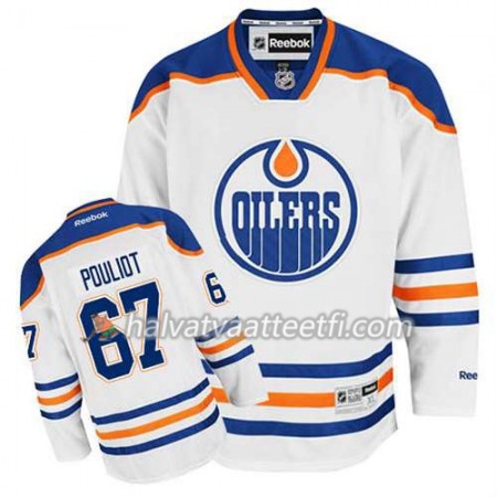 Reebok Miesten NHL Edmonton Oilers Pelipaita Benoit Pouliot #67 Vieras Valkoinen Reebok Miesten NHL Edmonton Oilers Pelipaita Benoit Pouliot #67 Vieras Valkoinen