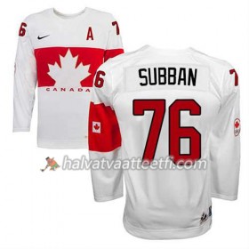 Reebok Miesten NHL Premier Olympic-Canada Team Pelipaita P.K Subban #76 Koti Valkoinen Paita