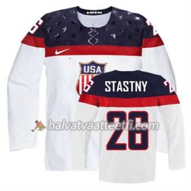Reebok Naisten NHL Premier Olympic-USA Team Pelipaita Paul Stastny #26 Koti Valkoinen Paita