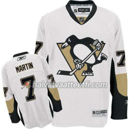 Reebok Miesten NHL Pittsburgh Penguins Pelipaita Paul Martin 7 Valkoinen Vieras Reebok Miesten NHL Pittsburgh Penguins Pelipaita Paul Martin 7 Valkoinen Vieras