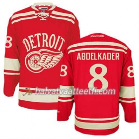 Reebok Miesten NHL Detroit Red Wings Pelipaita Justin Abdelkader #8 2014 Winter Classic Punainen