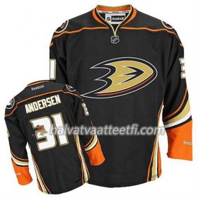 Reebok Miesten NHL Anaheim Ducks Pelipaita Frederik Andersen #31 Kolmas Musta