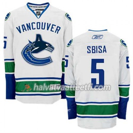 Reebok Miesten NHL Vancouver Canucks Pelipaita Luca Sbisa #5 Vieras Valkoinen