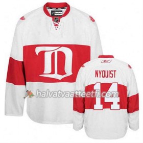 Reebok Miesten NHL Detroit Red Wings Pelipaita Gustav Nyquist #14 Kolmas Valkoinen