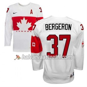 Reebok Naisten NHL Premier Olympic-Canada Team Pelipaita Patrice Bergeron #37 Koti Valkoinen Paita
