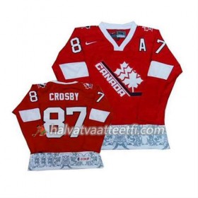 Reebok Miesten NHL Premier Olympic-Canada Team Pelipaita Sidney Crosby #87 Premier Olympic Punainen Paita