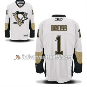 Reebok Miesten NHL Pittsburgh Penguins Pelipaita Thomas Greiss 1 Valkoinen Vieras