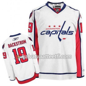 Reebok Miesten NHL Washington Capitals Pelipaita Nicklas Backstrom #19 Vieras Valkoinen