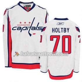Reebok Miesten NHL Washington Capitals Pelipaita Braden Holtby #70 Vieras Valkoinen