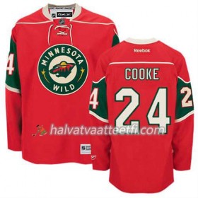 Reebok Miesten NHL Minnesota Wild Pelipaita Matt Cooke #24 Koti Punainen