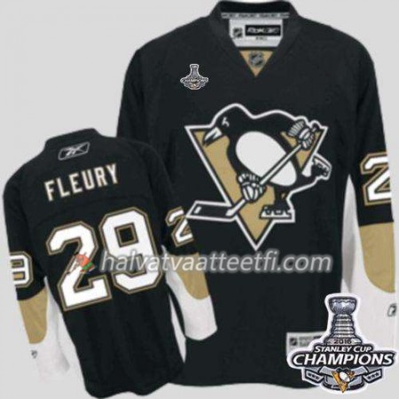 Reebok NHL Pittsburgh Penguins Pelipaita Marc-Andre Fleury 29 Musta Koti 2016 Stanley Cup Reebok NHL Pittsburgh Penguins Pelipaita Marc-Andre Fleury 29 Musta Koti 2016 Stanley Cup